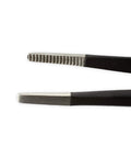 Close-up of Pro Grade Precision Tweezers Set With Extra Fine Angled And Blunt Tips For Electronics Repair Hobby Industrial Crafting