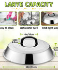 Heavy Duty Stainless Steel Cheese Melt Dome Set Of Two, Killer Flat Top Grill Basting Cover, 12 inch diameter, dishwasher safe.