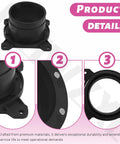 Premium 4 Inch Steel Ring Receiver For Dust Collection Systems showing durable surface mount design and connection points.