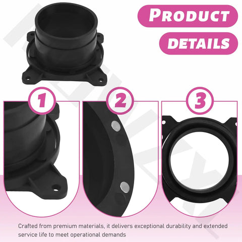 Premium 4 Inch Steel Ring Receiver For Dust Collection Systems showing durable surface mount design and connection points.