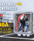 24V AC 40A Pump Start Relay With IP65 Waterproof Enclosure For Sprinkler Controllers And Irrigation Pumps, front view