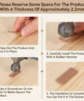 Step-by-step installation guide for Forty Piece Pack Of Tack In Drawer Glides And Nail On Runner Tracks Featuring Tough Plastic Cushions.
