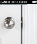 Passage Door Knob For Hall And Closet Doors In Satin Nickel Non Locking Interior Round Door Handle Colonial Finish