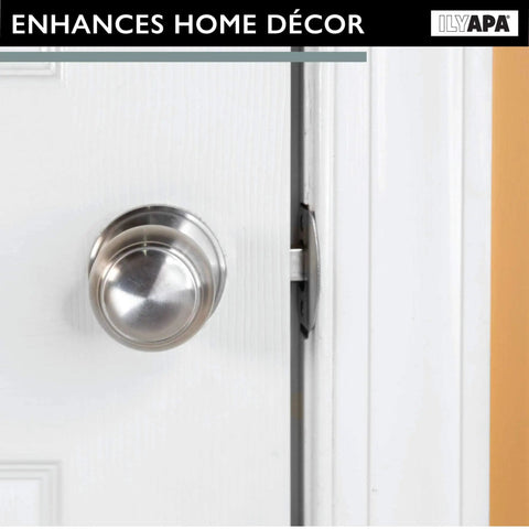 Passage Door Knob For Hall And Closet Doors In Satin Nickel Non Locking Interior Round Door Handle Colonial Finish