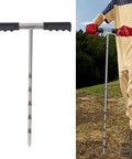 Stainless Steel Soil Probe Rod 17 32 48 Inch Adjustable Ground Locator Tool With T Handle for locating underground pipes