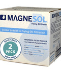 Heavy Duty Commercial Fryer Filter Powder Two 22 Pound Packs Save Serious Dough By Handling Grease Residue Like A Pro keeping oil clean in box
