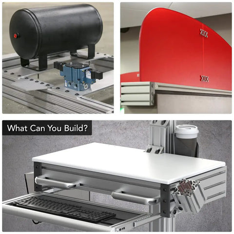 1 Inch By 3 Inch T Slot Aluminum Extrusion Kit for DIY linear rail projects, showcasing modular builds and desk setup.