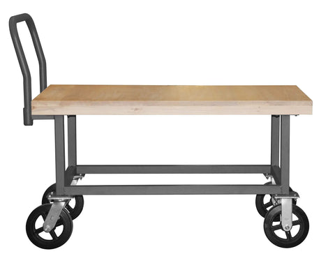 14 Gauge Steel Platform Hand Truck With Smooth Rolling Rubber Casters Spacious 30 By 63 Inch Deck Heavy Duty Utility Cart For Shop Hauling Warehouse Moves And Daily Gear Transport Built Like A Tank