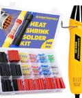 340 Piece All In One Solder Seal Wire Connector Kit With 3 To 1 Heat Shrink Tubing and 350W Dual Temperature Heat Gun