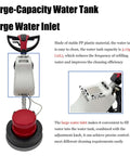 Heavy Duty Industrial Floor Scrubber And Polisher For Commercial Floors And Carpets with large water tank and inlet