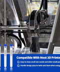 3D printer with nozzle and Essential 50 Piece 3D Printer Nozzle Cleaning Kit With 0.2mm 0.25mm 0.3mm 0.35mm 0.4mm Stainless Needles for Easy Maintenance