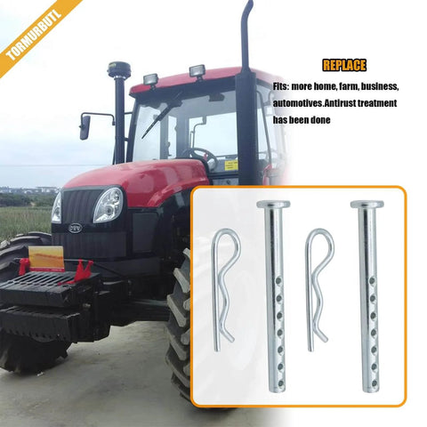 Heavy Duty Clevis Pin With R Clip One Quarter Inch By Two And One Half Inch Pack Of Two For Home Farm And Auto Projects