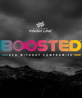 Logo design for Plant-Based Bike Grease for Suspension and Components with mountains in the background.