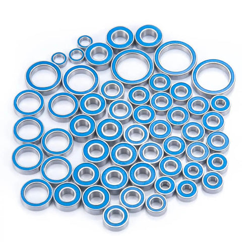 Heavy Duty RC Bearing Kit For Traxxas Trx6 1/10 Crawler Front Rear Axle Swap Steel ball bearings in various sizes and shapes.