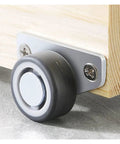 Silent TPE Roller Directional Track Pulley Wheels Heavy Duty Furniture Casters Drawer Cabinet Glides close-up view of wheel and bracket