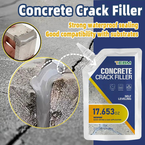 Heavy Duty Concrete Crack Filler Featuring Snap Tight Grip Annular Gap Seal For Grounding Rods Gas Pipes And Wall Sleeves With Rugged Flex Waterproof Mastick That Absorbs Vibration No Fuss Install used on concrete surface