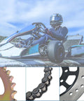 Beefed-Up Rear Axle Kit For Go Karts And ATVs 44 Inch Assembly With Pillow Block Sprockets Brake Discs Hubs Chains And Calipers