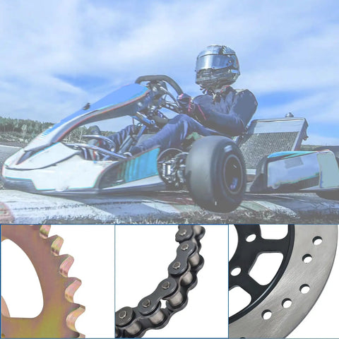 Beefed-Up Rear Axle Kit For Go Karts And ATVs 44 Inch Assembly With Pillow Block Sprockets Brake Discs Hubs Chains And Calipers