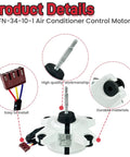 Brushless DC Air Conditioner Motor Replacement with 310V 34W 0.16A 1000r/min external fan and 3-wire CW connector