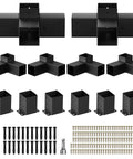 Built Tough 4x4 Pergola Brackets Kit with 3-way and 4-way corner brackets and assembly hardware set