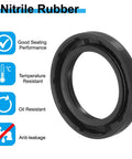Nitrile rubber shaft seal 35x52x8 for oil and temperature resistance in engines and pumps with good sealing performance