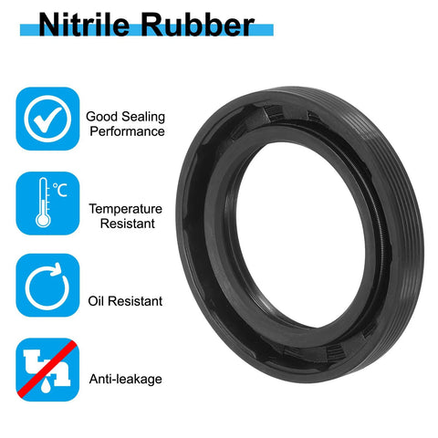Nitrile rubber shaft seal 35x52x8 for oil and temperature resistance in engines and pumps with good sealing performance