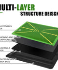 Indoor Outdoor Golf Practice Mat Top Notch Swing Training Analyzing Swing Path And Ball Impact Replaceable Mats Layers