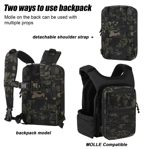 Tactical Molle Hydration Pack One And A Half Liter Capacity Water Reservoir Bag for Molle Vest Backpack in camouflage design