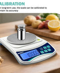 High Precision Digital Lab Scale 1000G Capacity At 0.01G Increments For Lab Jewelry And Kitchen Use With 100G Calibration Weight