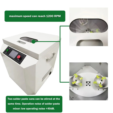 Fully Automatic Solder Paste Cream Mixer For Tin Paste And Cream Centrifugal Agitator Mixer With Adjustable Timer Pro Grade Solder