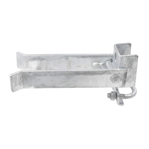 Beefy Heavy Duty Chain Link Fence Commercial Double Gate Latch for One Five Eighths Inch or Two Inch Frames, galvanized steel