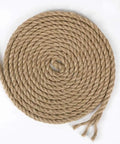 Coiled 8mm jute rope thick twine 50 feet heavy duty natural fiber for crafts gardening cat scratching posts home decor DIY projects