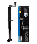 Round A-Frame Trailer Jack With 2000 LB Lift Capacity, Topwind, Bolt-On Mount, 14 Inch Travel, Heavy-Duty Steel Construction