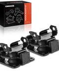 Chevrolet Blazer S10 GMC Jimmy Sonoma Isuzu Hombre Oldsmobile Bravada Two Piece Front Left And Right Engine Mounts V6 4.3L Replacement Direct Fit Heavy Duty Auto Parts For 1996 To 2005 1996 To 2004 1997 To 2000 1996 To 2001, showing heavy-duty 2-piece engine mount kit.