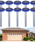 10 Pcs 1.8 Inch Nylon Garage Door Rollers With 4.7 Inch Stems Quiet Replaceable Wheels For Garage Doors Barns And Warehouses
