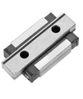 Compact 9mm Miniature Linear Rail Guide Block with Four Point Contact for Small Equipment, showing top view of precision design.