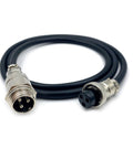 16.4 Foot GX16 3 Pin Cable From Male To Female Head Cordset For Aviation Panel Mount Connector Durable Zinc Alloy Shell