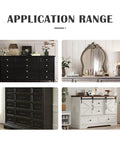 Application range of Straight Up Universal Drawer Slides Replacement Kit Five Pack on various dressers and cabinets.