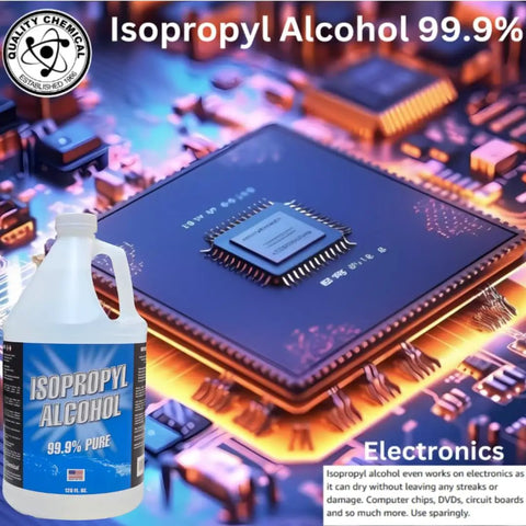 Top Notch High Purity Isopropyl Alcohol IPA Ninety Nine Point Nine Percent Pure Made In USA Four Pack Thirty Two Ounce Bottles For Cleaning Disinfection Lab Use No Fillers Just Pro Grade Rubbing Alcohol bottle for electronics cleaning