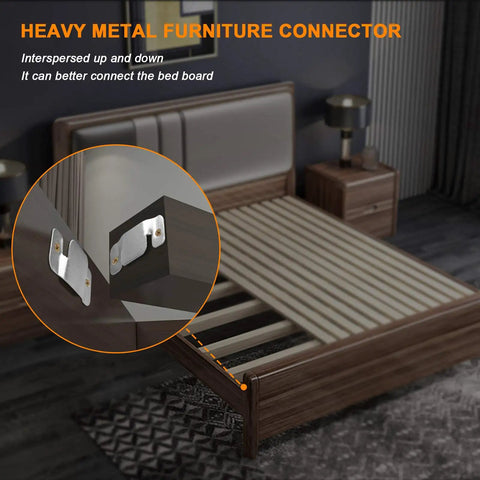 Heavy Duty Sectional Sofa Connector Brackets Keep Your Couch Locked Down Tight, Universal Alignment Bands With Screws To Stop Slippery Moves Cold, Solid Four Piece Furniture Fastener Kit For Modern Homes