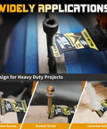 Pro Level Upgraded Carbide Oscillating Tool Blades Eight Piece Set Featuring Advanced TiCn Coating For Multi Material Cut And Scrape Tasks Built Like A Tank To Outlast Ordinary Wear on stainless, drywall, and concrete screws.