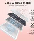 Heavy Duty Cordless Nail Dust Collector With Beast Mode 19500 Rpm Suction For Gel And Acrylic Files Portable Battery Powered Manicure Dust Cleaner Tool filter components and maintenance instructions