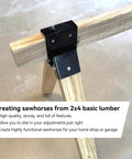 Beefy Heavy Duty 2x4 Target Stand Brackets For AR500 Targets Hanger Saw Horse Brackets For 2x4 Wood Adjustable A Frame Leg