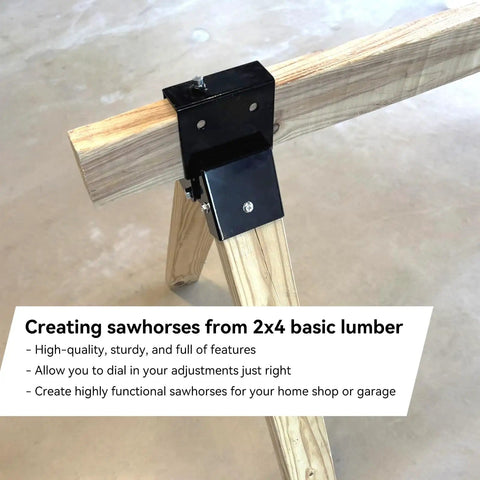 Beefy Heavy Duty 2x4 Target Stand Brackets For AR500 Targets Hanger Saw Horse Brackets For 2x4 Wood Adjustable A Frame Leg
