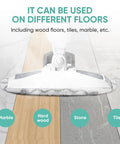 Steam mop with 6 Pack Steam Mop Replacement Pads For PowerFresh Steam Mops Compatible With 1940 1806 1544 on various floors