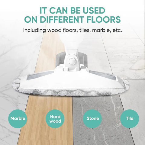 Steam mop with 6 Pack Steam Mop Replacement Pads For PowerFresh Steam Mops Compatible With 1940 1806 1544 on various floors