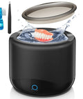 Powerful 45kHz Ultrasonic Cleaner for Retainers, Dentures, Mouth Guards, Aligners, Braces, Toothbrush Heads and Jewelry with accessories
