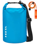 Waterproof Dry Bag Roll Top 5L Blue For Travel And Outdoor Adventures, Lightweight And Durable Storage With Emergency Whistle