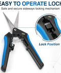 2 Pack Microtip Pruning Shears With Straight And Curved Blades For Flowers And Leaves Soft Grip Stainless Steel Pruners.
