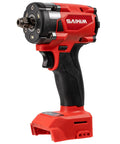 Beast Mode Cordless Impact Wrench 1/2 Inch Brushless Motor view, showing red and black design, suitable for automotive and lawn projects.